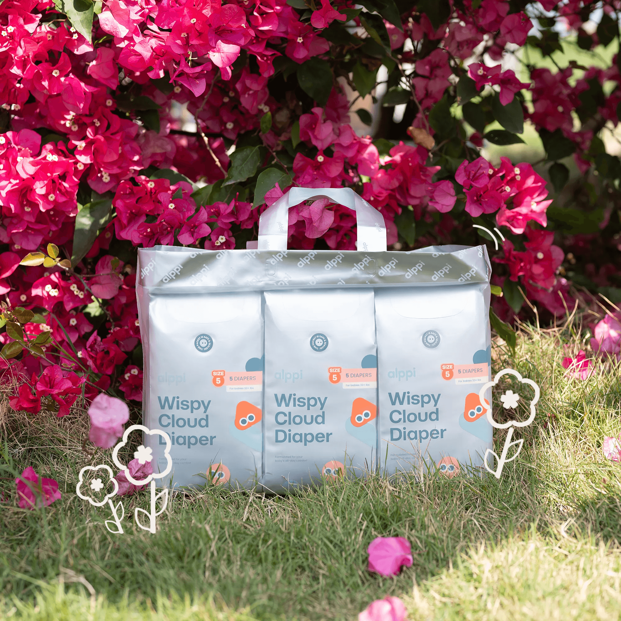 Alppi Wispy Cloud Diaper Weekly Bag - Alppi Baby