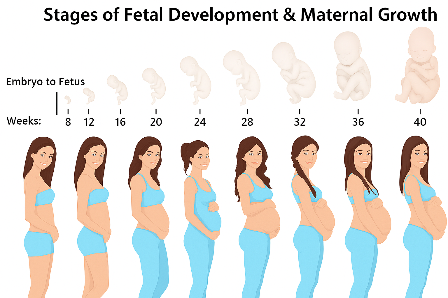 Pregnant Belly Stages