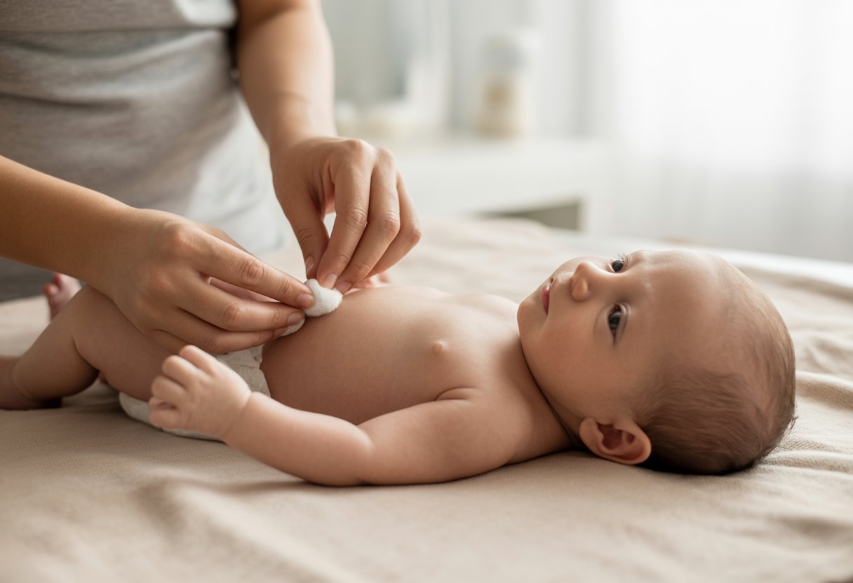 how to clean baby belly button