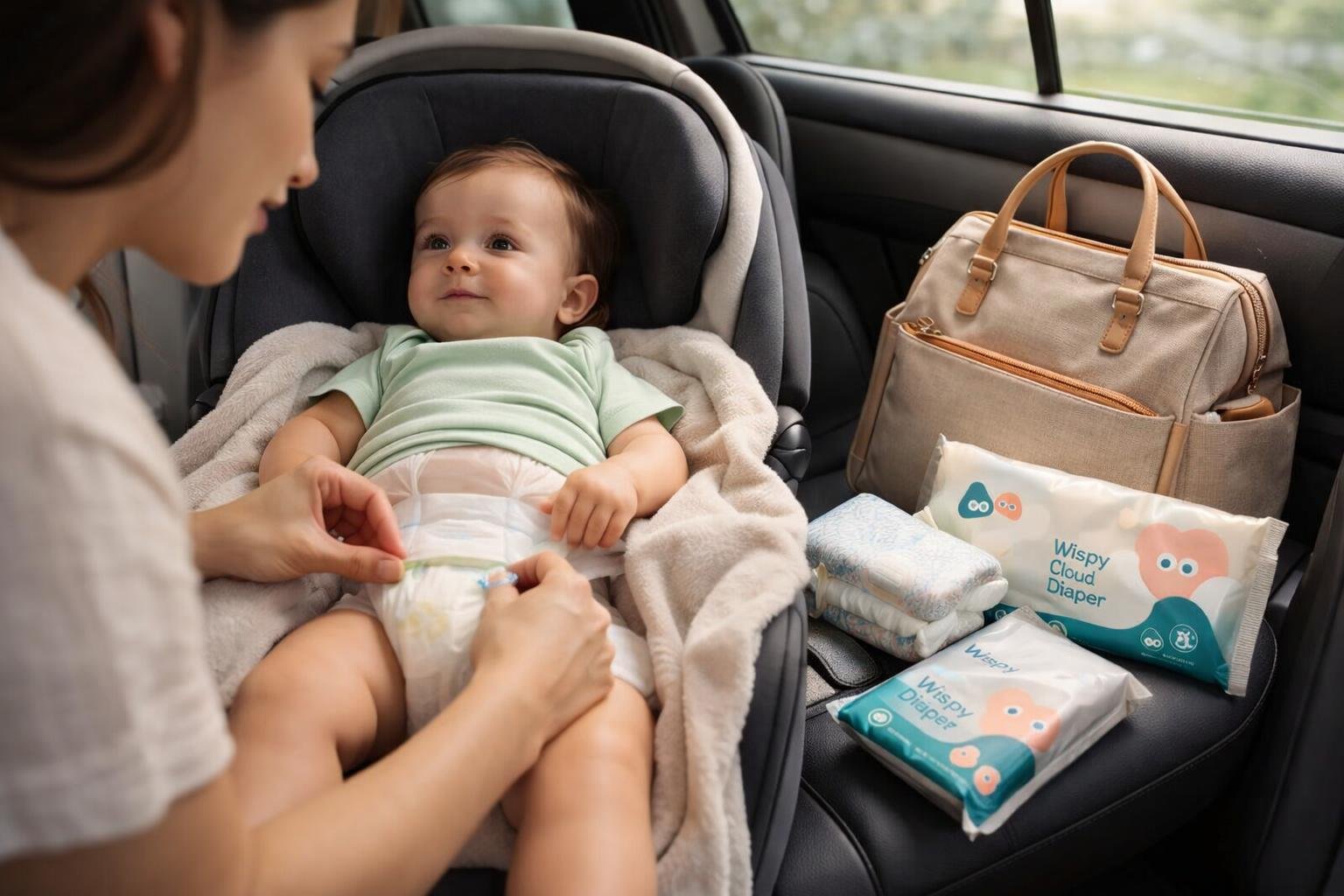 Changing Diaper in the Car 