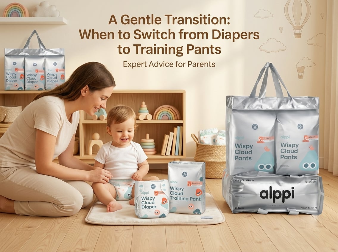 when to switch diapers to training pants