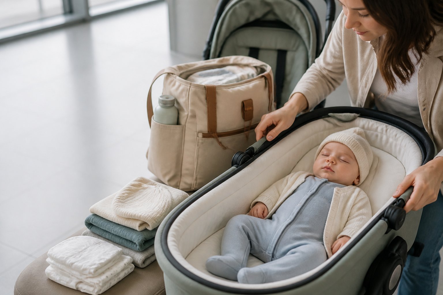 how to dress newborn for travel