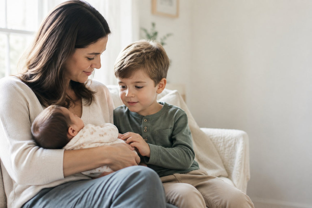 introducing newborn to older sibling