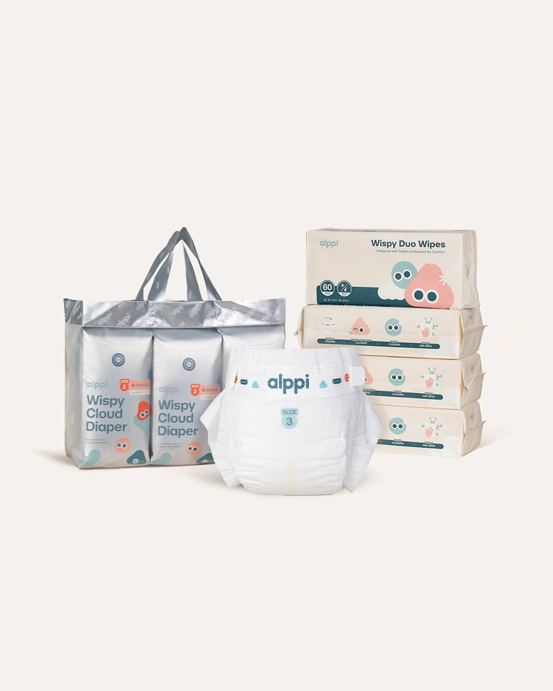 Diaper + Dry Wipes Value Combo (Weekly)