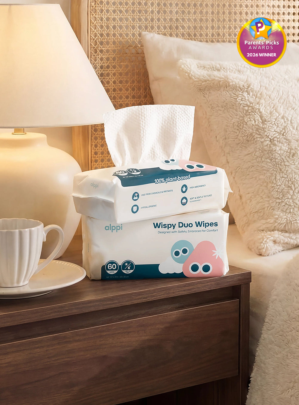 Wispy Duo Wipes (Dry)