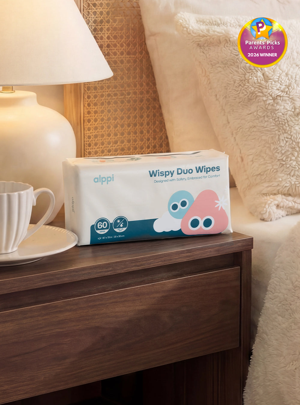 Wispy Duo Wipes Sample (Dry)