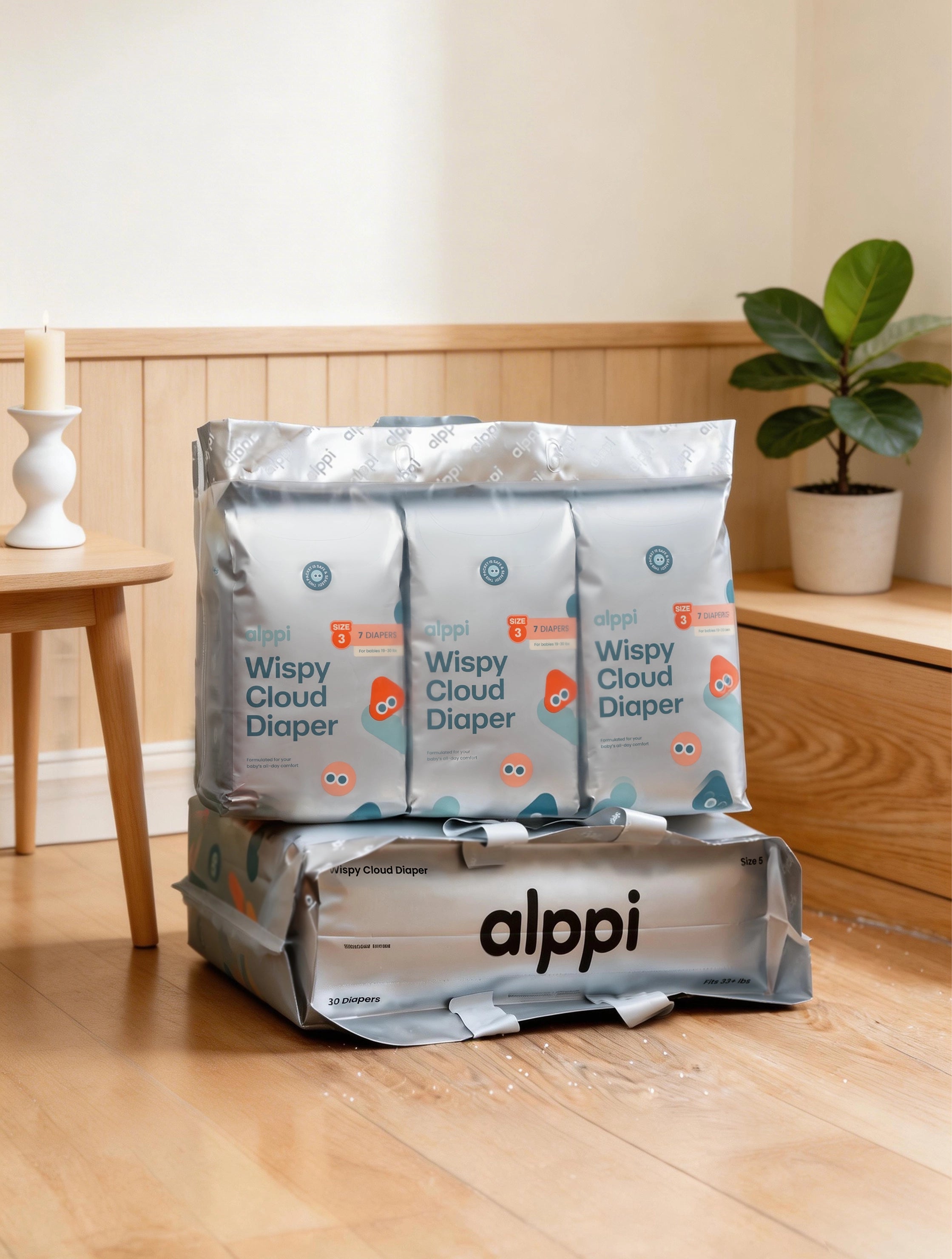 Alppi Wispy Cloud Diaper Bundles