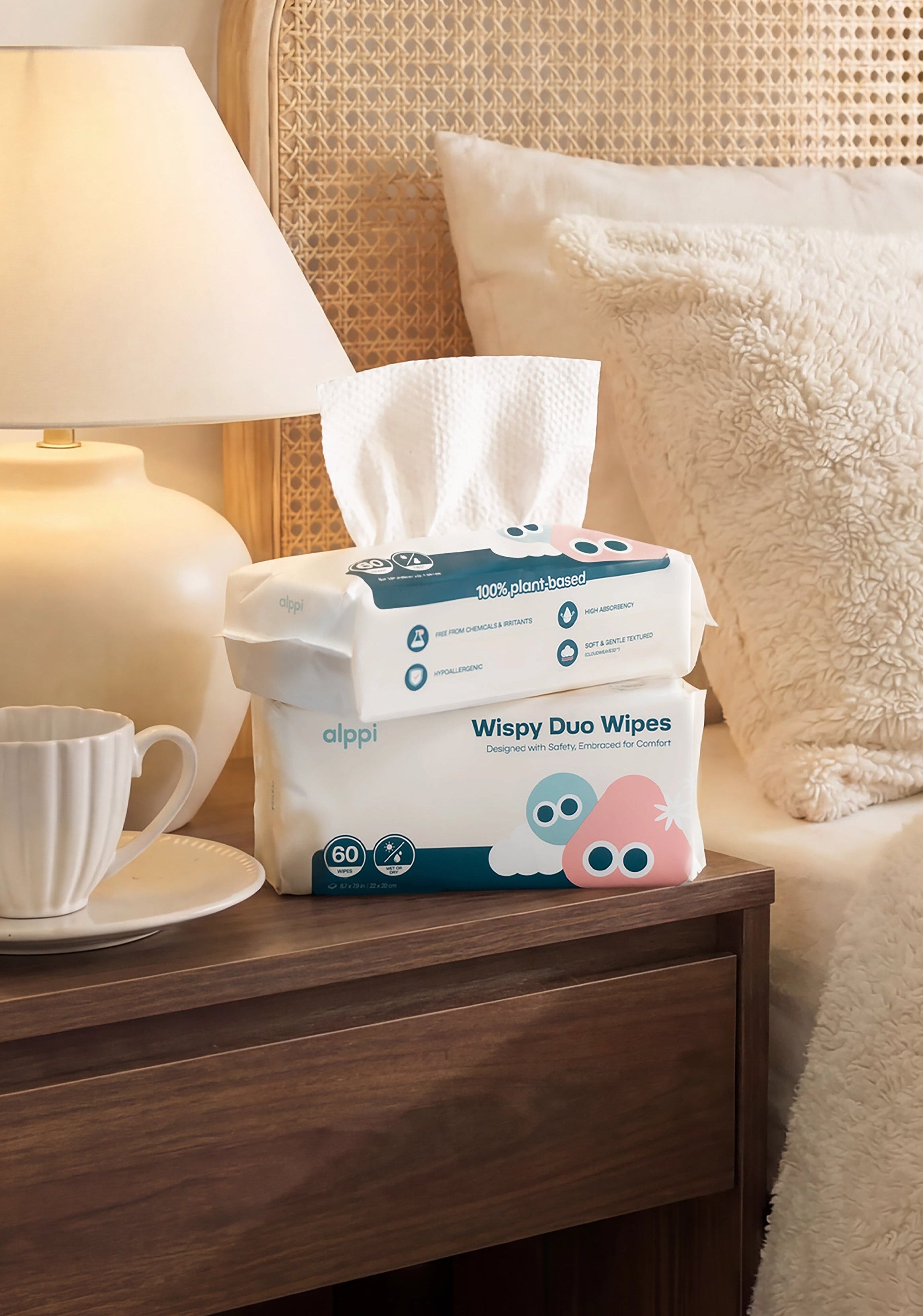 Wispy Duo Wipes (Dry)