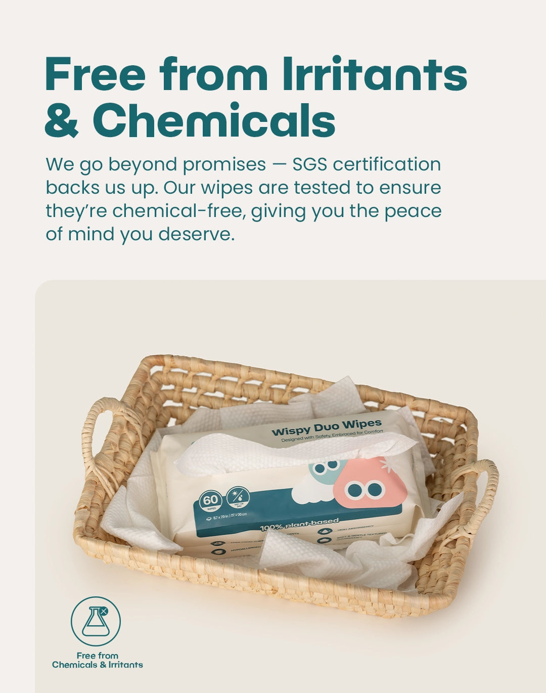 Wispy Duo Wipes (Dry)