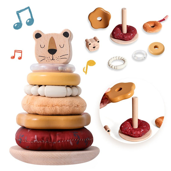 Alppi Lion Stacking Tower 8-Layer Sensory Toy